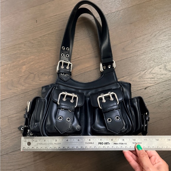 Doll Kill Current Mood buckled grommet bag - Picture 7 of 9